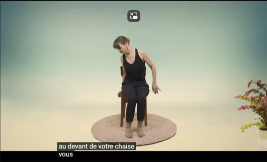 REVEIL CORPOREL sur chaise